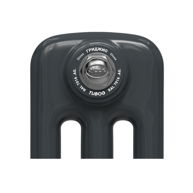 Образец цвета радиатора Rifar Tubog AG RAL 7016 Gloss Гриджио