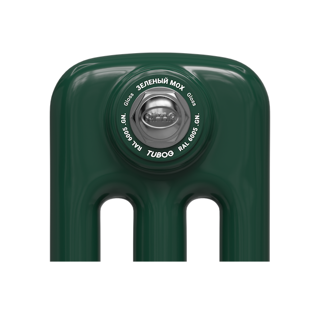 Образец цвета радиатора Rifar Tubog GN RAL 6005 Gloss Зеленый мох