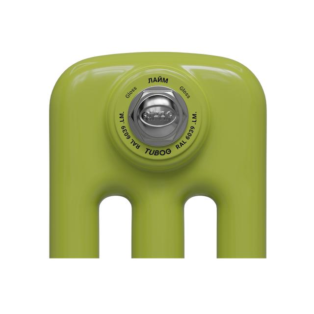 Образец цвета радиатора Rifar Tubog LM RAL 6039 Gloss Лайм