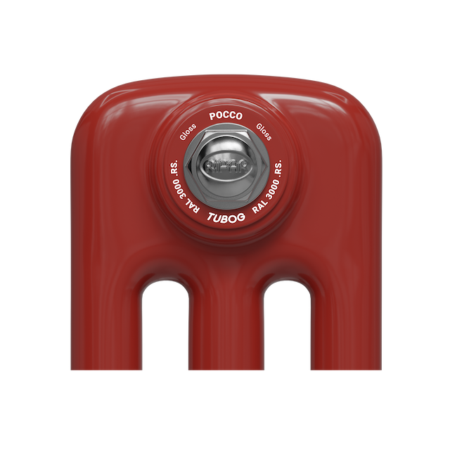 Образец цвета радиатора Rifar Tubog RS RAL 3000 Gloss Россо