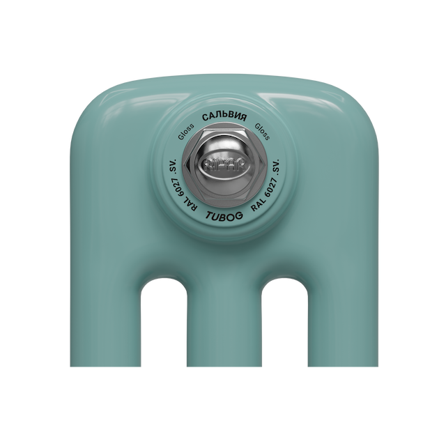 Образец цвета радиатора Rifar Tubog SV RAL 6027 Gloss Сальвия